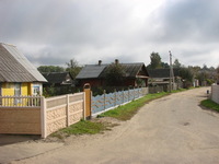 A village we passed on our travels - the houses are small but well cared for.