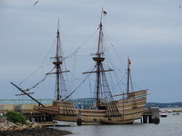 The replica Mayflower