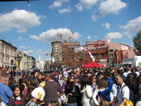 The crowds and Disney's Hollywood Studios