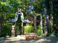 Totem poles at Capilano