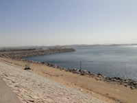 Aswan HIgh Dam creating Lake Nassar