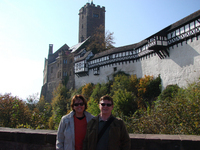 Joe and Andrea outside Wartburg castle